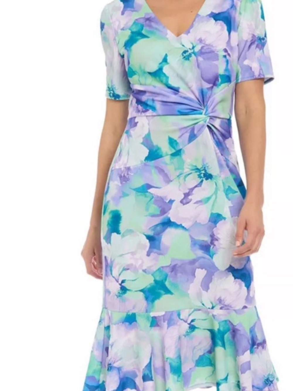 Purple floral Dress NWT